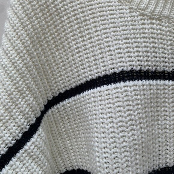 Moon & Madison Cropped Striped Knit Sweater - Picture 3 of 7